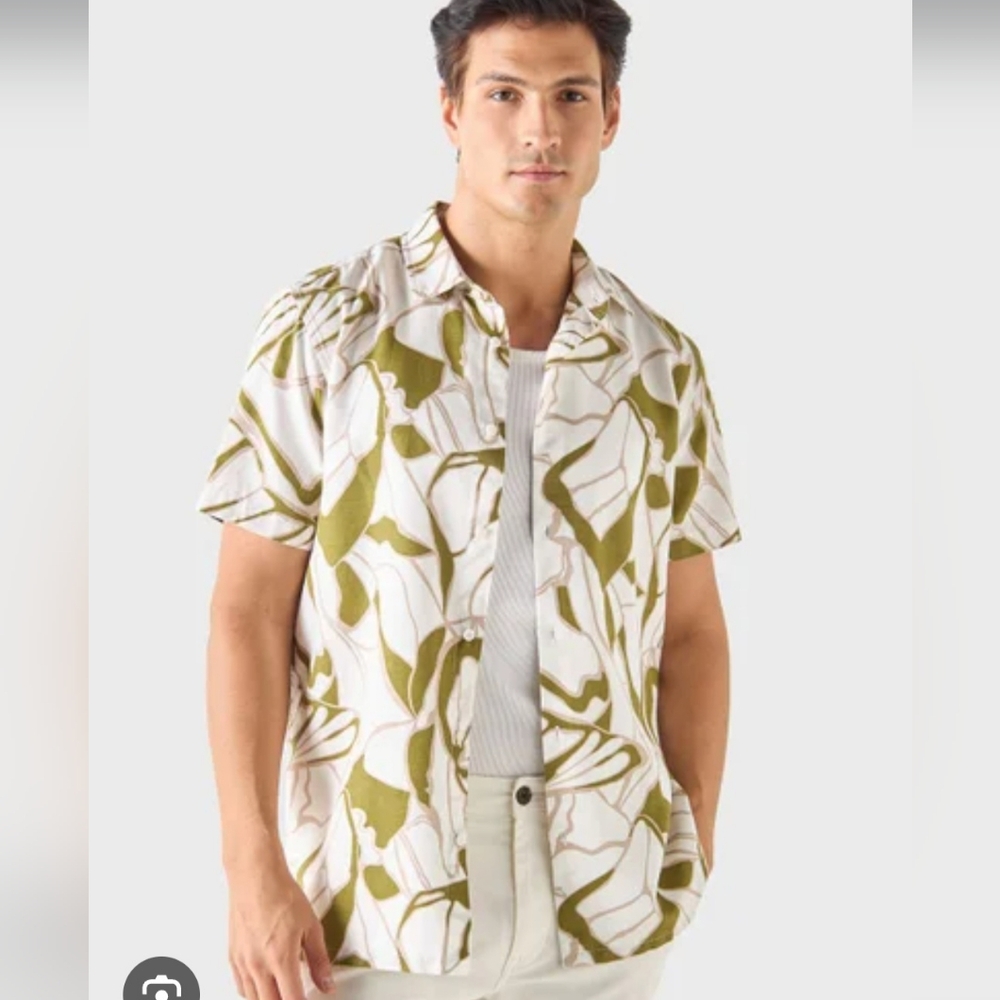 Ted Baker London, Large Linen Cotton Blend Shirt